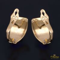 Pendientes antiguos en oro amarillo.