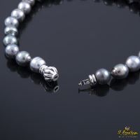 Collar perlas de tahiti con broche en oro blanco