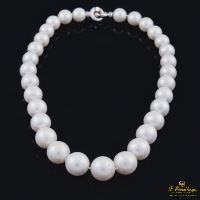 Collar perlas australianas broche oro blanco