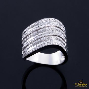 ANILLOS / SORTIJAS<BR>SORTIJA ORO BLANCO Y DIAMANTES · ref.: (IMX)