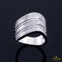 ANILLOS / SORTIJAS<BR>SORTIJA ORO BLANCO Y DIAMANTES