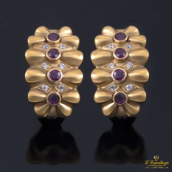 PENDIENTES<BR>PENDIENTES ANTIGUOS EN ORO AMARILLO CO... · ref.: (  ) 