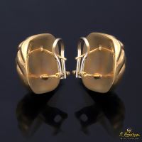 Pendientes labrados oro amarillo