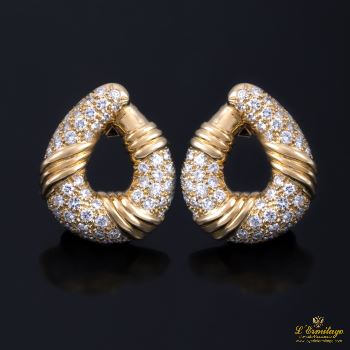 PENDIENTES<BR>PENDIENTES ARO ORO AMARILLO Y DIAMANTE... · ref.: (RMX)