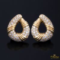 PENDIENTES<BR>PENDIENTES ARO ORO AMARILLO Y DIAMANTE...