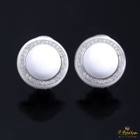 PENDIENTES<BR>PENDIENTES ORO BLANCO