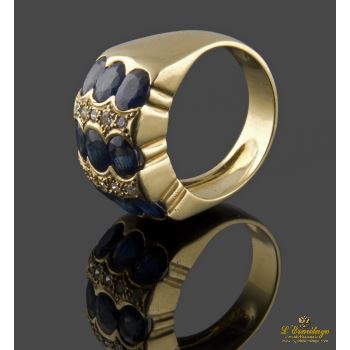 ANILLOS / SORTIJAS<BR>SORTIJA REALIZADA EN ORO AMARILLO CON ... · ref.: IOI