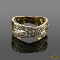 ANILLOS / SORTIJAS<BR>SORTIJA REALIZADA EN ORO AMARILLO CON ...