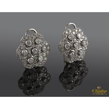 PENDIENTES<BR>PENDIENTES EN ORO BLANCO CON BRILLANTE... · ref.: NLXM