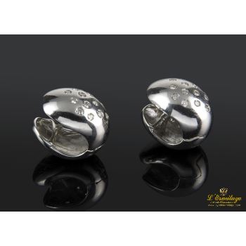 PENDIENTES<BR>PENDIENTES BOMBE REALIZADOS EN ORO BLA... · ref.: ALN