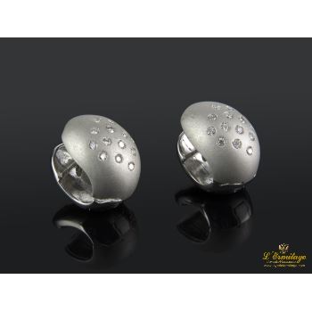 PENDIENTES<BR>PENDIENTES BOMBE REALIZADO EN ORO BLAN... · ref.: ALN