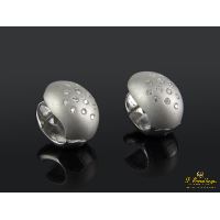 PENDIENTES<BR>PENDIENTES BOMBE REALIZADO EN ORO BLAN...