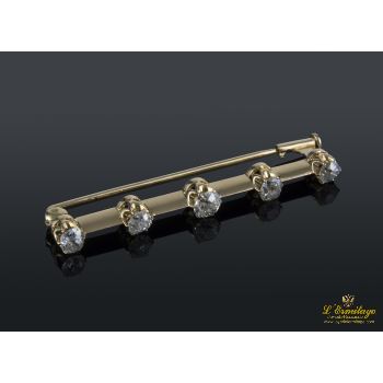 BROCHES / ALFILERES<BR>BROCHE EN BARRA REALIZADO EN ORO AMARI... · ref.: CMX