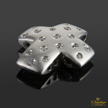 COLGANTES<BR>COLGANTE EN CRUZ REALIZADA EN ORO BLAN... · ref.: SM