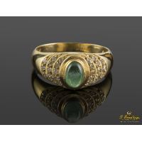 ANILLOS / SORTIJAS<BR>SORTIJA REALIZADA EN ORO AMARILLO CON ...