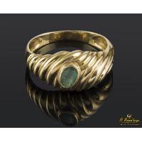 ANILLOS / SORTIJAS<BR>SORTIJA ORO AMARILLO ESMERALDA
