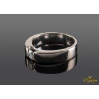 ANILLOS / SORTIJAS<BR>SOLITARIO EN ORO BLANCO CON UN BRILLAN...