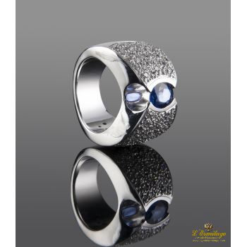 ANILLOS / SORTIJAS<BR>SORTIJA REALIZADA EN ORO BLANCO. PRESE... · ref.: ACI