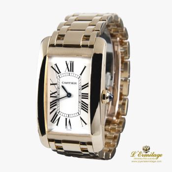 CARTIER<BR>TANK AMERICAINE ORO AMARILLO CUERDA MA... · ref.: 1737