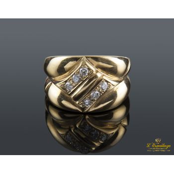 ANILLOS / SORTIJAS<BR>SORTIJA ANTIGUA ORO AMARILLO Y DIAMANT... · ref.: (RPX)