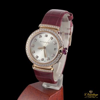 BULGARI<BR>LUCEA ORO ROSA Y DIAMANTES AUTOMÁTICO ... · ref.: LU P 33 G