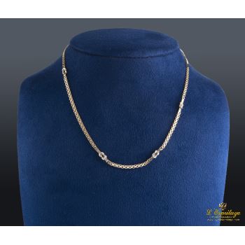 COLLARES<BR>COLLAR CON MOTIVOS EN FORMA DE NUDO RE... · ref.: NAI