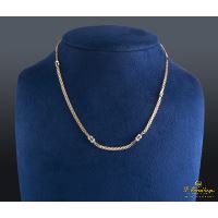 COLLARES<BR>COLLAR CON MOTIVOS EN FORMA DE NUDO RE...