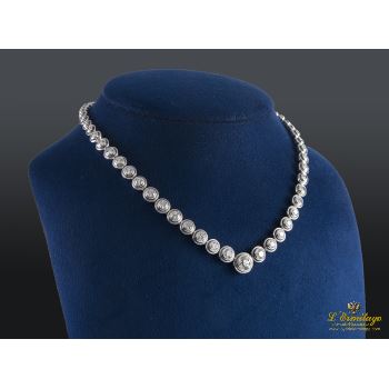 COLLARES<BR>GARGANTILLA RIVIERE ORO BLANCO DIAMANT... · ref.: PRESENTA CERTIFICADO...