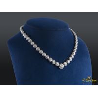 COLLARES<BR>GARGANTILLA RIVIERE ORO BLANCO DIAMANT...