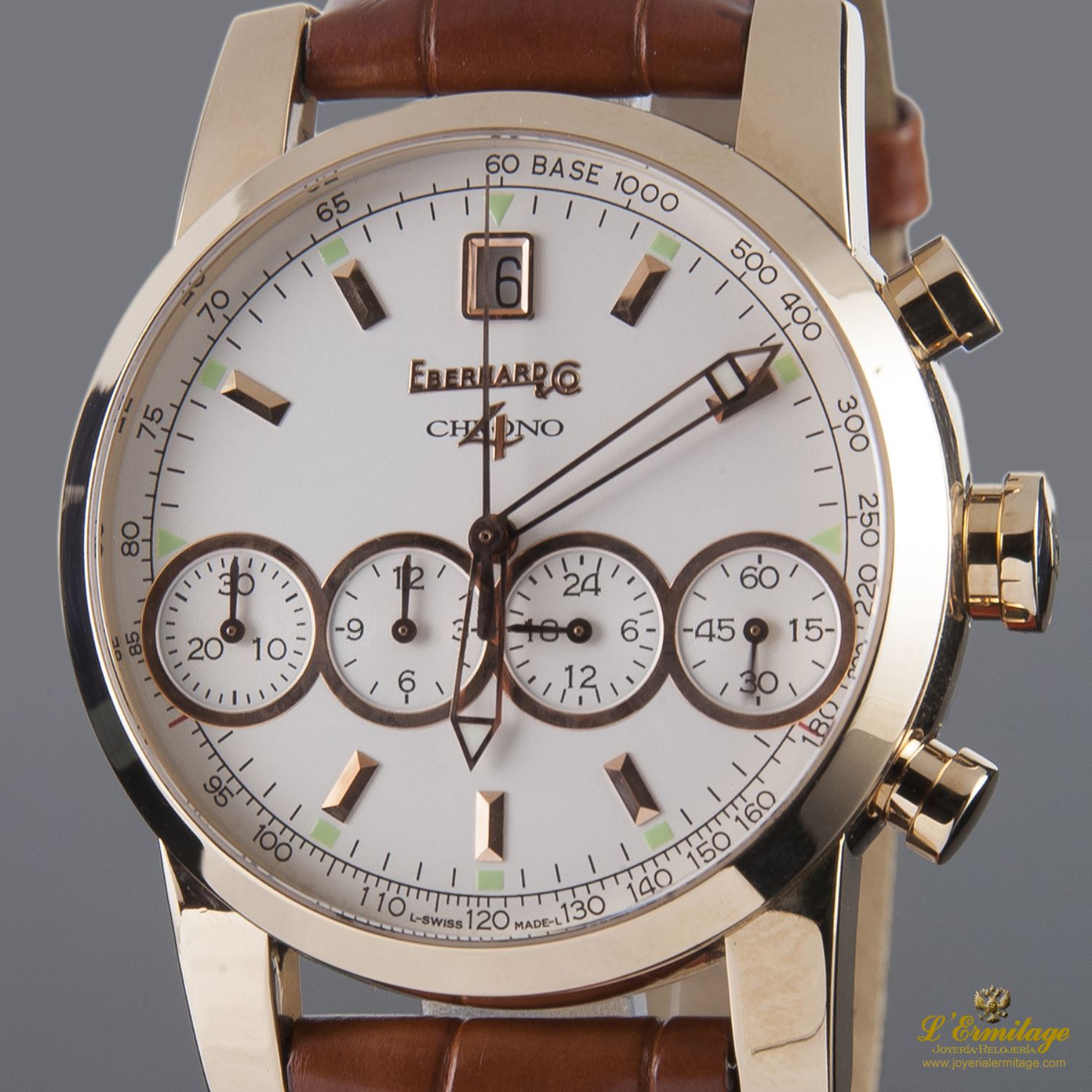 EBERHARD & CO. CHRONO 4 BELLISSIMO ORO AMARILLO · Joyeria L