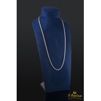 COLLARES<BR>GARGANTILLA RIVIERE ORO BLANCO Y DIAMA...