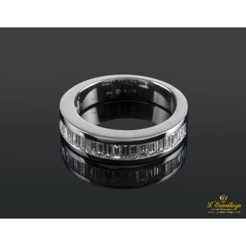ANILLOS / SORTIJAS<BR>SORTIJA ORO BLANCO Y BAGUETTES  · ref.: 221112 (NXIM)