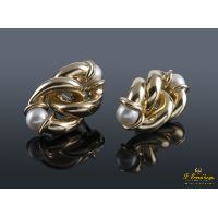 PENDIENTES<BR>PENDIENTES ORO AMARILLO Y PERLAS CULTI...