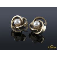 PENDIENTES<BR>PENDIENTES EN ORO AMARILLO CON CENTRO ...