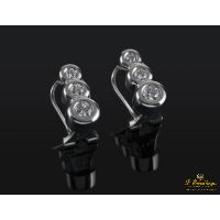 Pendientes oro blanco y diamantes