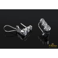 Pendientes oro blanco y diamantes