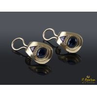 PENDIENTES<BR>PENDIENTES ORO AMARILLO ZAFIROS, DIAMA...