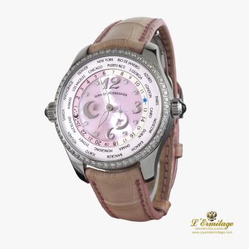 GIRARD PERREGAUX<BR>WORLD TIME ACERO Y DIAMANTES AUTOMATIC... · ref.: 49860