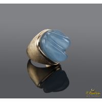 ANILLOS / SORTIJAS<BR>SORTIJA REALIZADA EN ORO AMARILLO CON ...