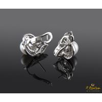 Pendientes oro blanco perla australiana 