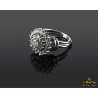 ANILLOS / SORTIJAS<BR>SORTIJA ORO BLANCO Y BTES.