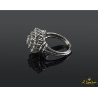 Sortija oro blanco y btes.