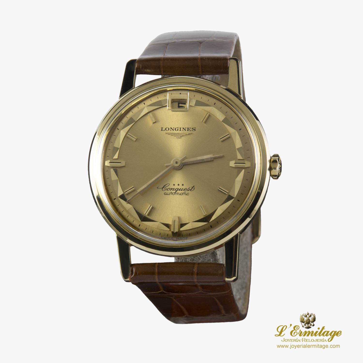 Prestador Ponte de pie en su lugar Redada Reloj Longines Conquest Automático Oro Amarillo Caballero. Automático. Oro  Amarillo. Reloj De Caballero/Unisex · Compra Venta de Relojes de Lujo y  Joyas · Joyería L'Ermitage