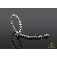 Pulsera oro blanco riviere.