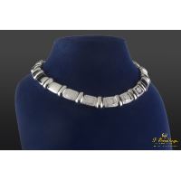 COLLARES<BR>GARGANTILLA ARTICULADA ORO BLANCO Y DI...