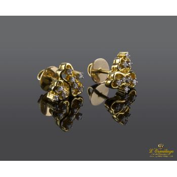 PENDIENTES<BR>PENDIENTES EN ORO AMARILLO CON BRILLAN... · ref.: NMX