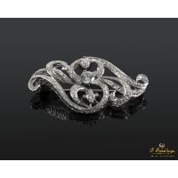 Broche-alfiler oro blanco y diamantes