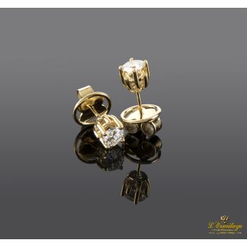 PENDIENTES<BR>PENDIENTES DORMILONAS EN ORO AMARILLO ... · ref.: (IMX)