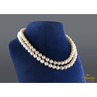 COLLARES<BR>COLLAR DE PERLAS CON CIERRE EN ORO AMA...