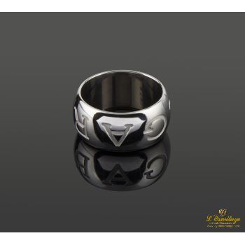 ANILLOS / SORTIJAS<BR>ANILLO MONOLOGO ORO BLANCO. TALLA Nº: ... · ref.: (RMX)